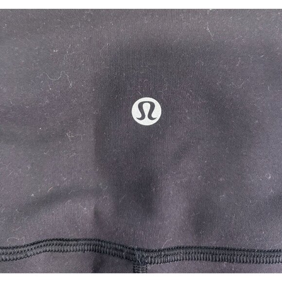 Lululemon Womens Black High-Waist Yoga Crop Pants Size 6 Stretchy Activewear - Picture 3 of 7